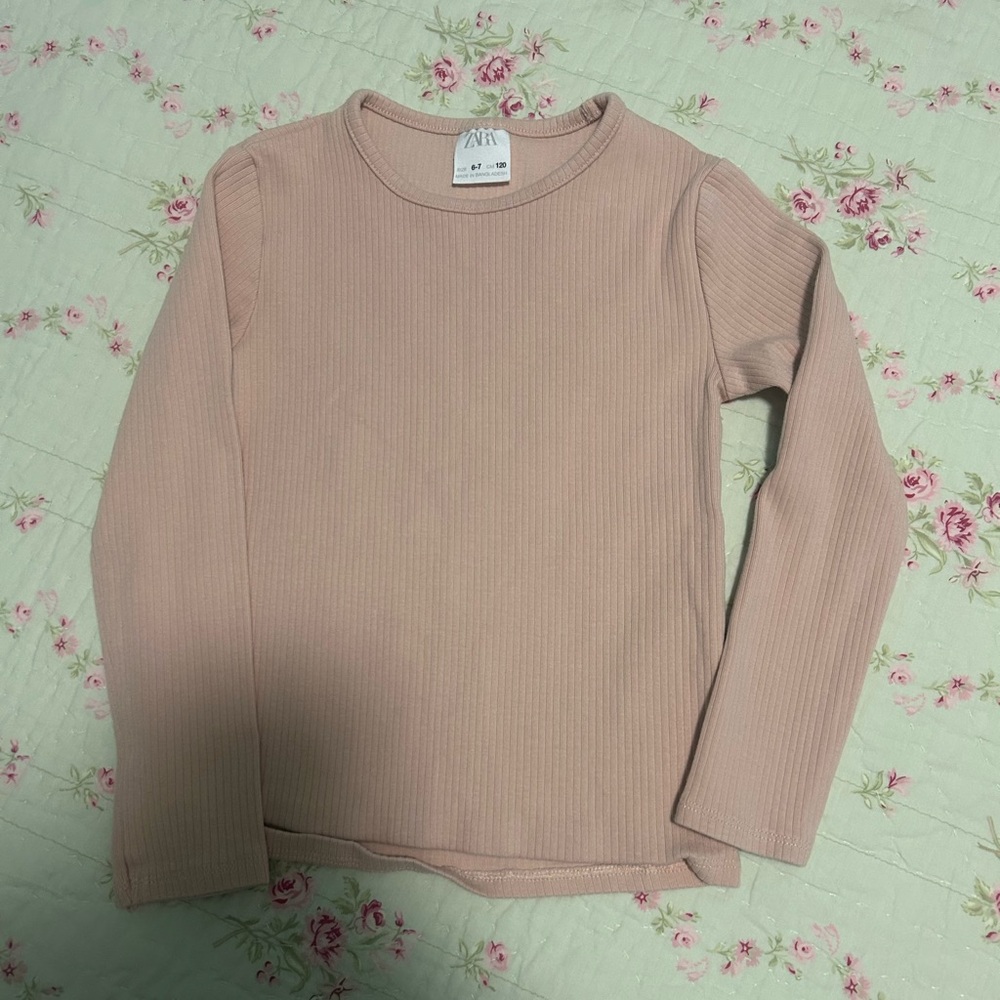 Zara girls pink long sleeve size 6/7